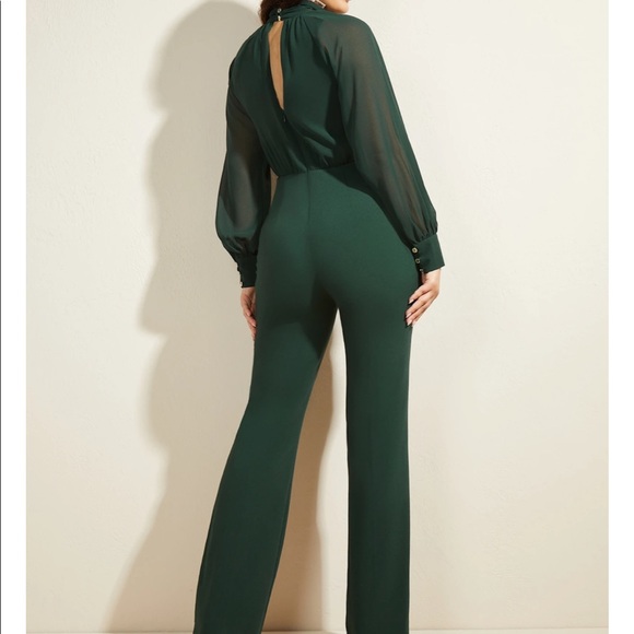 Emerald Green Guess by Marciano jumpsuit - Picture 2 of 6